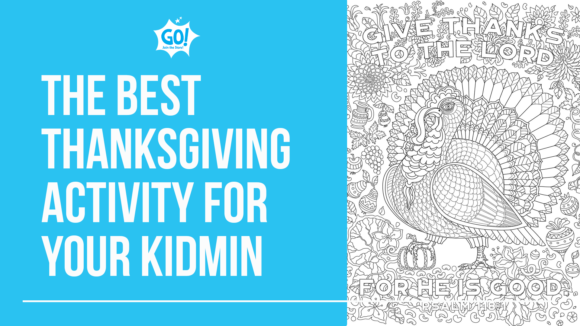 Best thanksgiving activity for your kidmin