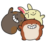 three fun friends of Topher the Gopher.