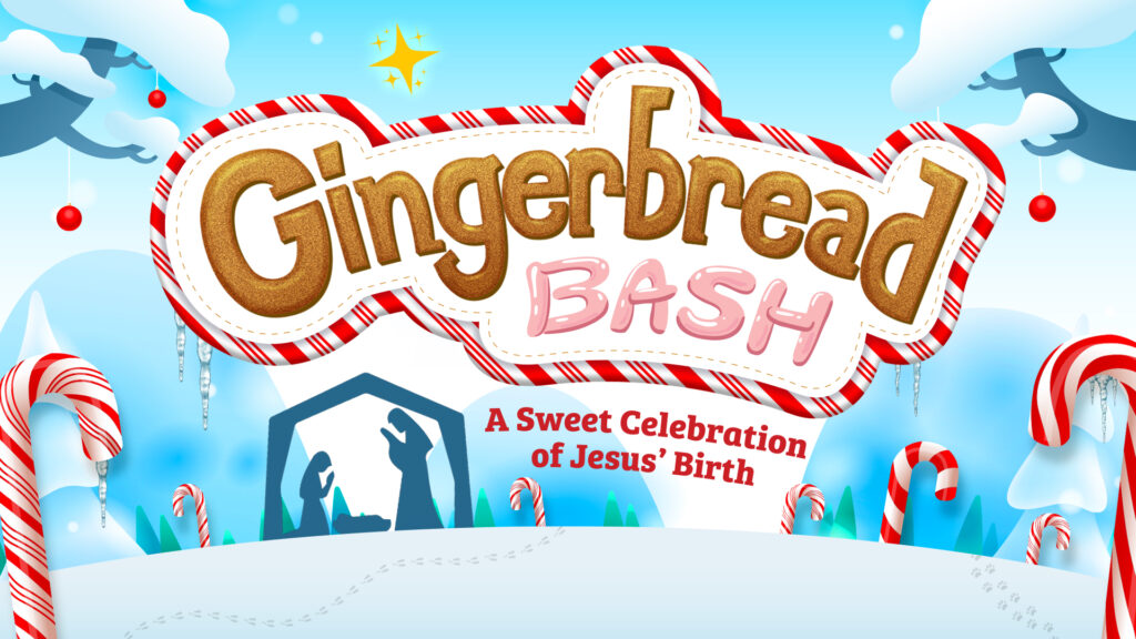 Gingerbread Bash is a fun, hands on Christmas event for kids and families that can be hosted at church or at home. During this program, families will build gingerbread nativities, hear the Christmas story from the Bible, sing songs, and discover the life changing gift of God's Son, Jesus. It's perfect for churches of all sizes.
