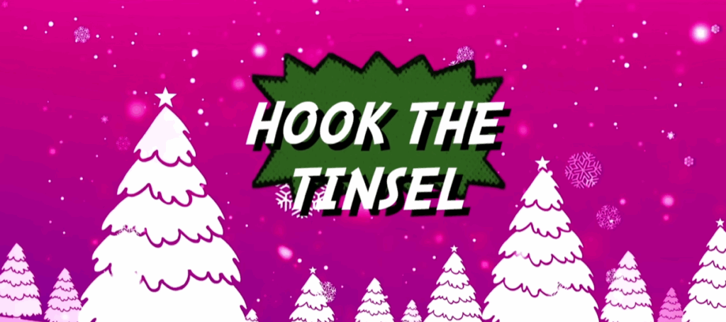 Hook the tinsel graphic