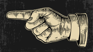 pointing finger