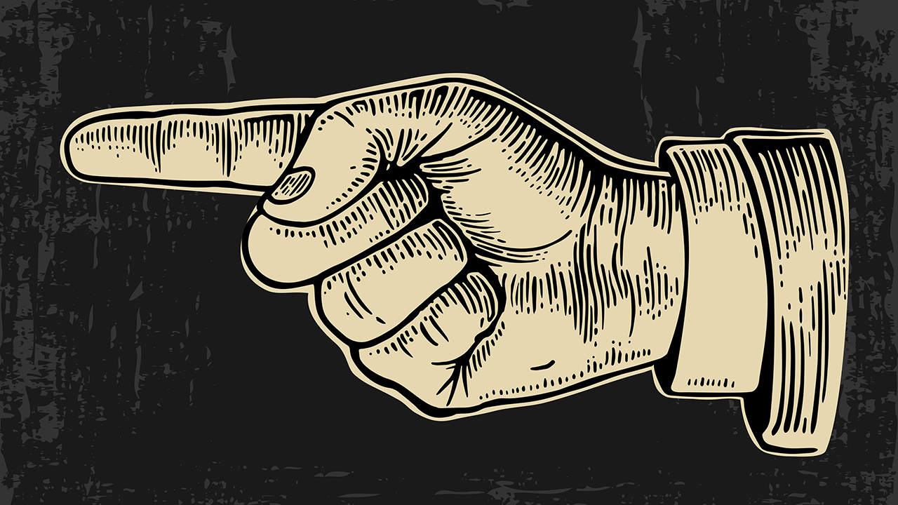 pointing finger